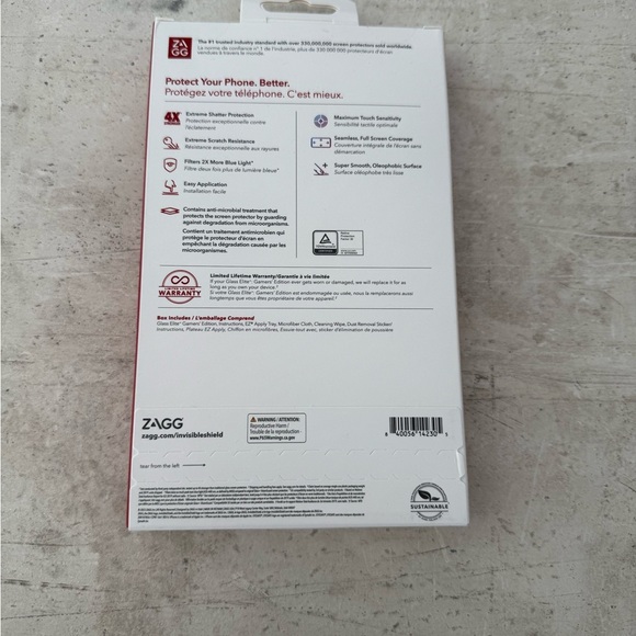 ZAGG InvisibleShield Glass Elite Screen Protector - Gamers’ Edition - Picture 2 of 10